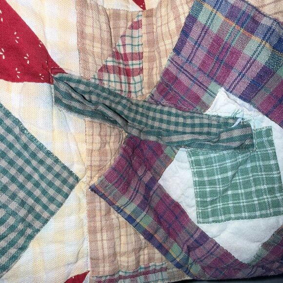 Vintage PatchMagic Reversible Quilted Jacket Women’s Patchwork Plaid Country Cot - Picture 5 of 15